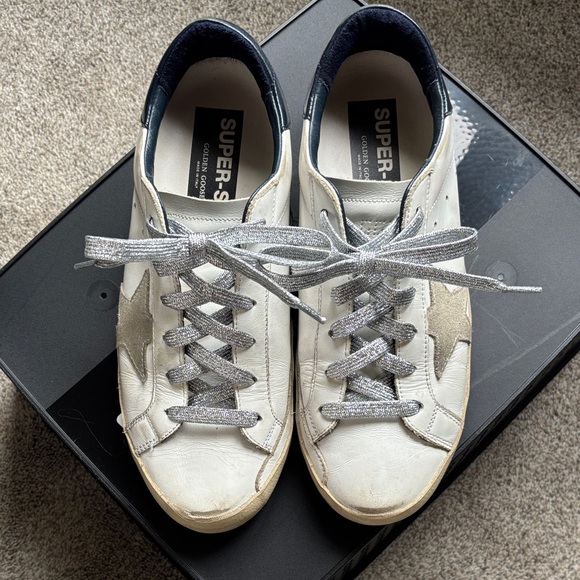 Golden Goose Shoes - Golden Goose Super-Star White Sneakers